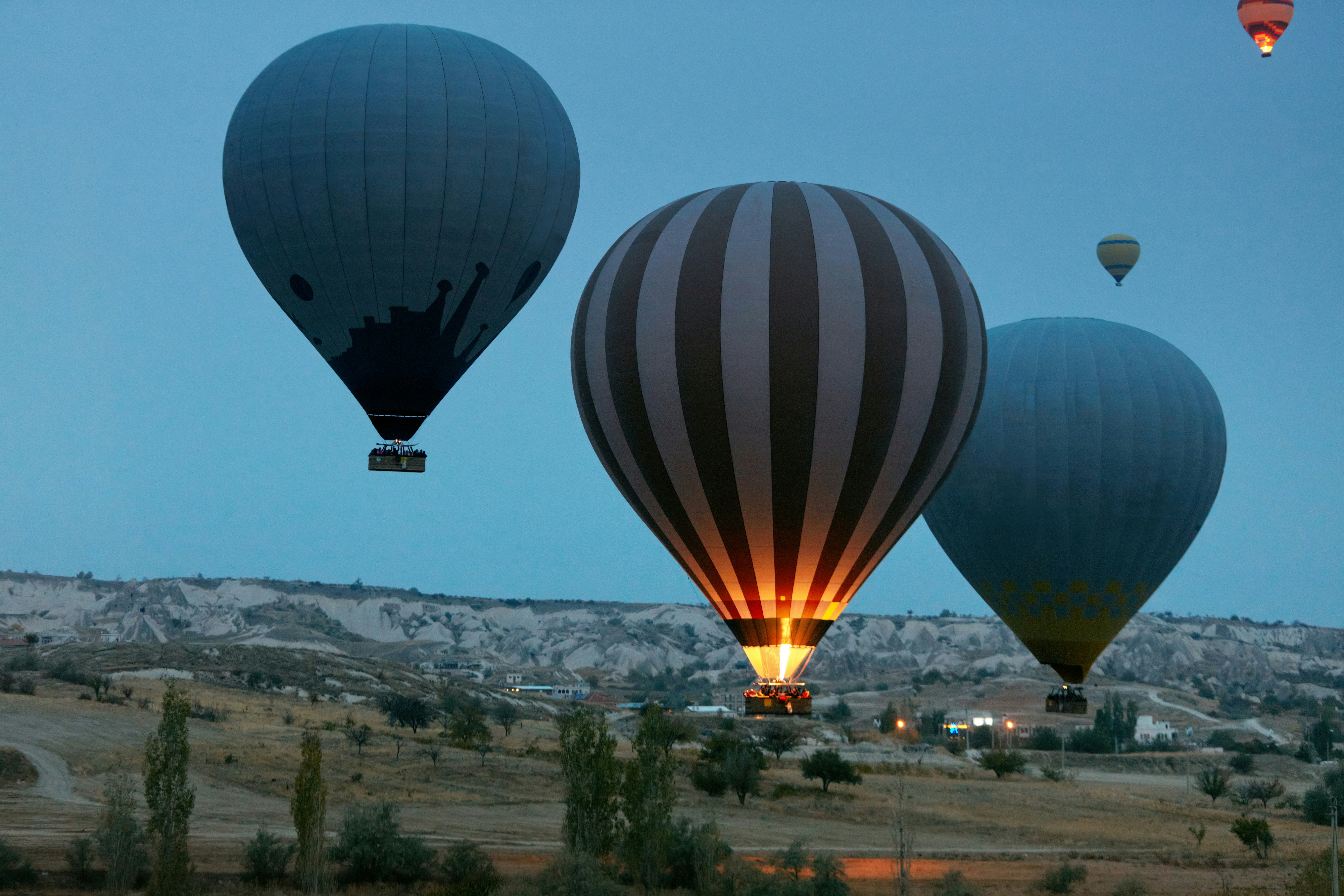 hot air balloons