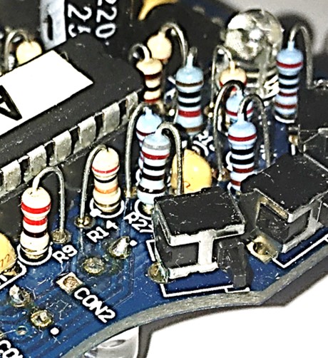 Platine mit Widerständen