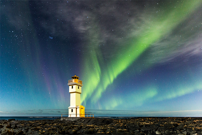 Polarlichter Island 