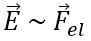 E proportional F